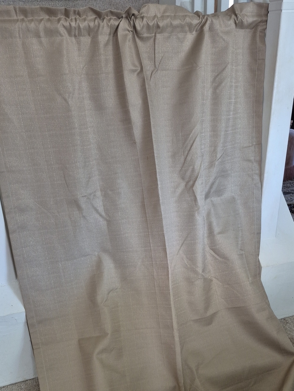 Tan Room Darkening Thermal Curtain Panel 42x84